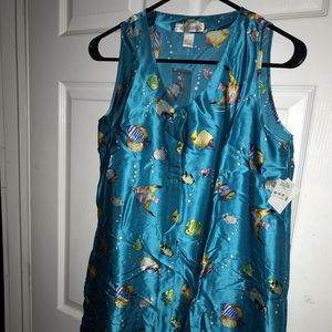 Exquisite silk sleeveless top- Small